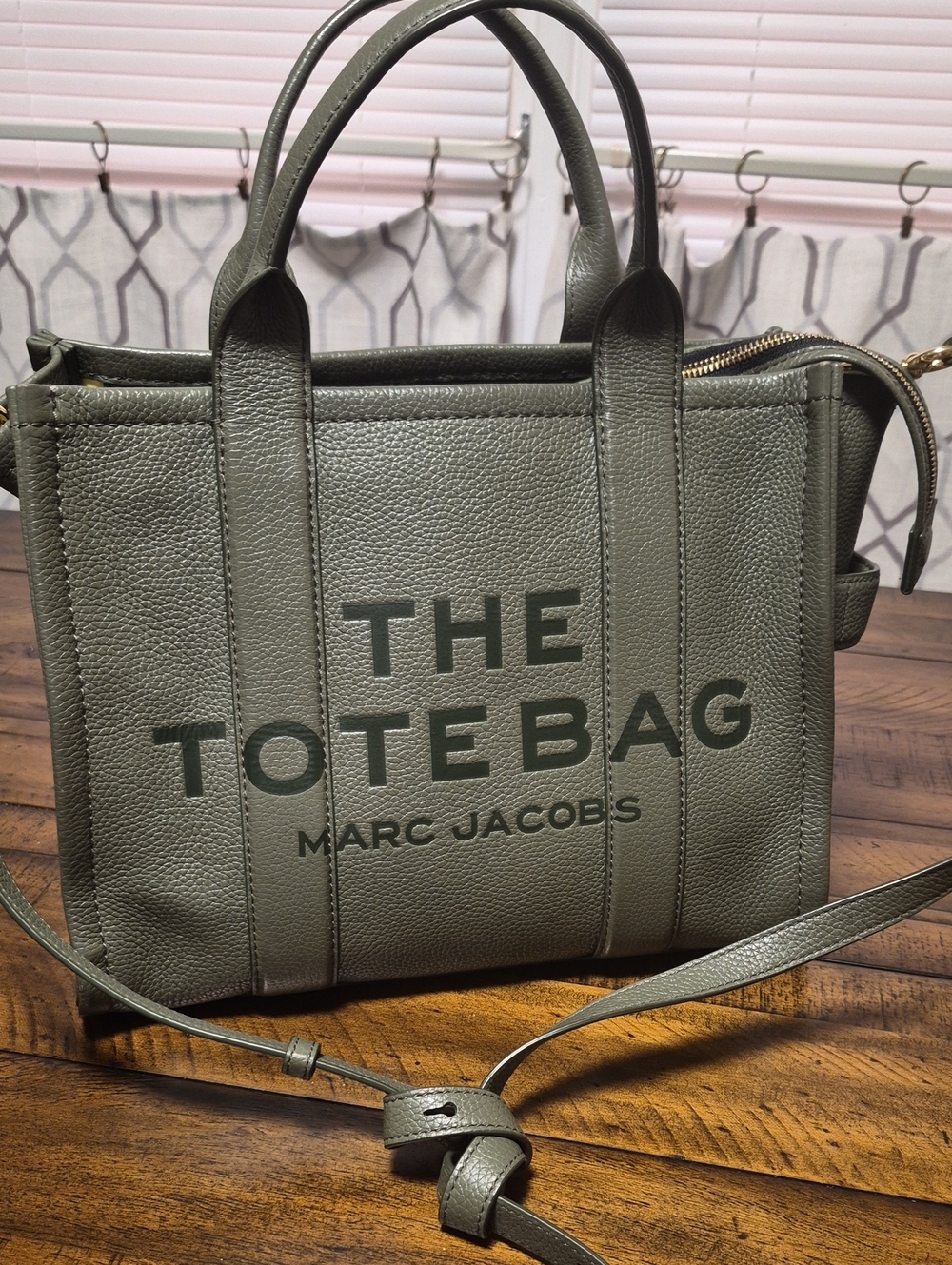 Marc Jacobs Olive Green 'The ToteBag' Leather Messenger